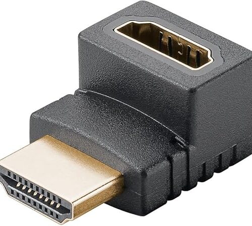 ADATTATORE HDMI MASCHIO/FEMMINA ANGOLO 90¦ VERSO L'ALTO CM 15